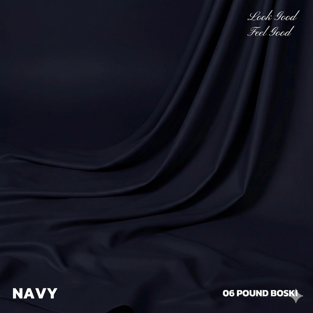 MOST PREMIUM AND SOFT FINISH SIX POUND BOSKI ( NAVY BLUE )