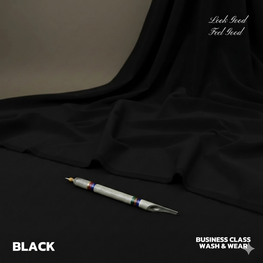 PURE SUPER LUXURY REGENT WASH & WEAR ( BLACK )