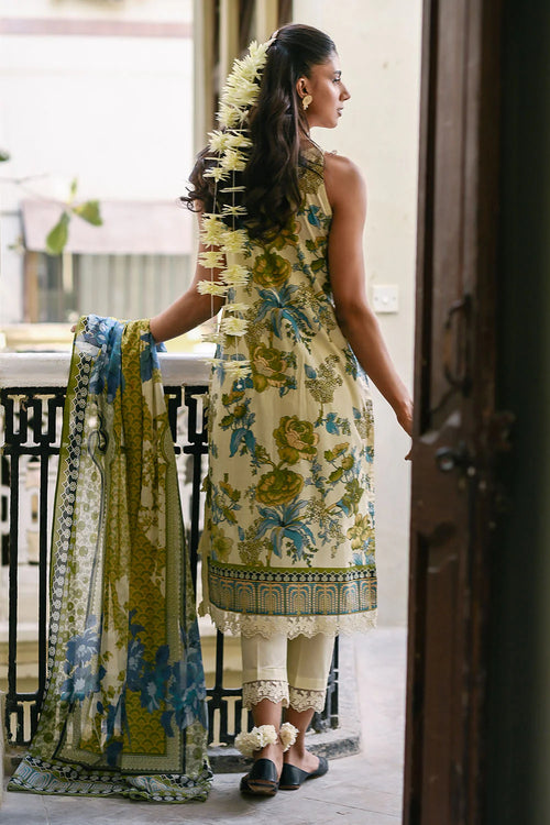 3 Piece Printed Lawn Suit and Dyed Trouser