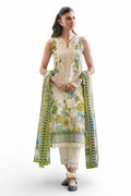 3 Piece Printed Lawn Suit and Dyed Trouser