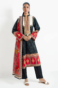 3 Piece Printed Lawn Suit and Dyed Trouser