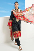 3 Piece Printed Lawn Suit and Dyed Trouser