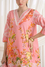 3 Piece Printed Lawn Suit and Dyed Trouser