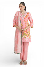 3 Piece Printed Lawn Suit and Dyed Trouser
