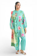 3 Piece Printed Lawn Suit and Dyed Trouser