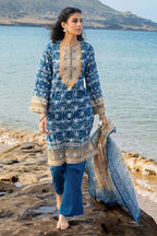 3 Piece Printed Lawn Suit and Dyed Trouser