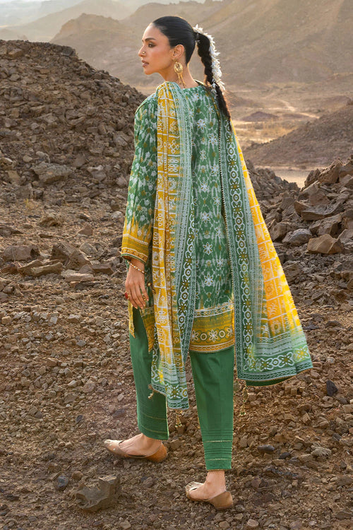 3 Piece Printed Lawn Suit and Dyed Trouser