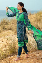 3 Piece Printed Lawn Suit and Dyed Trouser