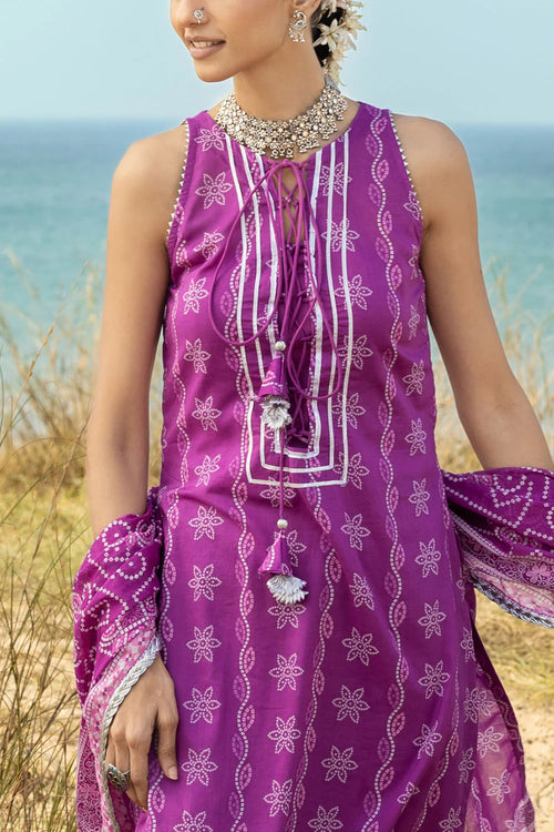 3 Piece Printed Lawn Suit and Dyed Trouser