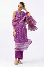 3 Piece Printed Lawn Suit and Dyed Trouser