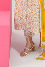 3 Piece Printed Lawn Suit and Dyed Trouser